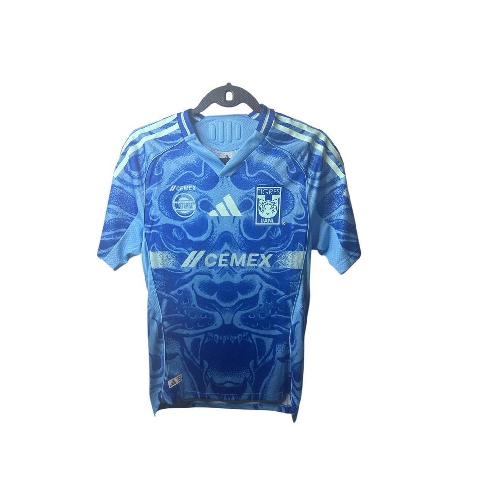 adidas Tigres‎ UANL 2024/25 Authentic Away Jersey Sea Blue Small Size NWT